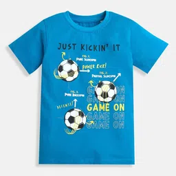 Adorn In Style Boys Blue Printed Short Sleeves T-shirt-picture-16