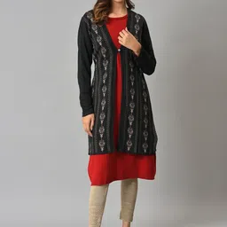 W Women Ethnic Motifs Printed Cardigan-picture-37