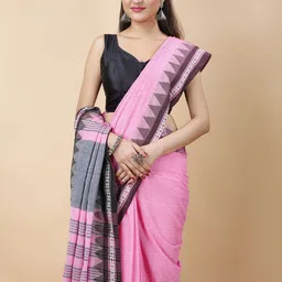 dipdiya Woven Handloom Pure Cotton Saree image 3