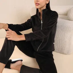 Sweet Dreams Women Solid Long Sleeve Top & Pyjamas Night Suit image 4