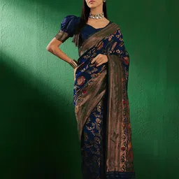 Suha Woven Design Zari Art Silk Banarasi Saree-picture-39