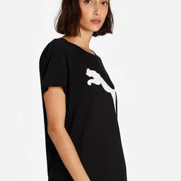 Puma Brand Logo Printed Relaxed Fit T-shirt image 3