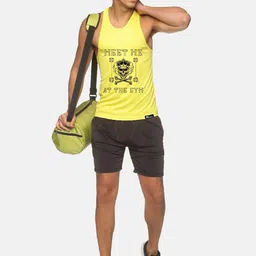 Anax Aesthetics Men Polyester Dri-Fit Printed Sleeveless Sando Gym Vest Stringer Tank Top image 2