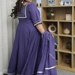 Swadeshi Shringaar Pleated Gotta Patti Anarkali Ethnic Dress image 4