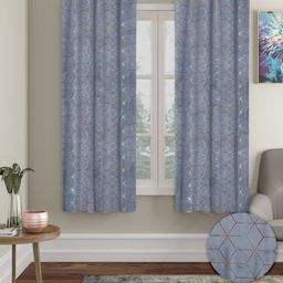 Myntra Elegant Homes Grey & Red Set of 2 Geometric Window-picture-43