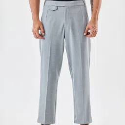 Snitch Men Relaxed Fit Mid-Rise Trousers-picture-20