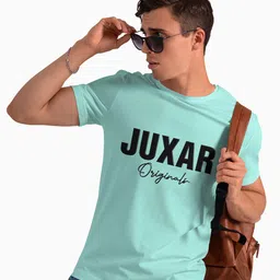 Juxar Men Typography Printed Round Neck Cotton T-shirt-picture-22
