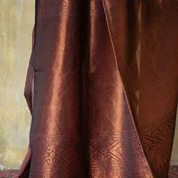 Sitanjali Woven Design Zari Silk Blend Kanjeevaram Saree image 4