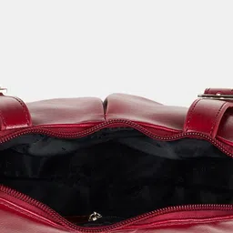 Forever Glam by Pantaloons PU Structured Sling Bag with Applique image 4