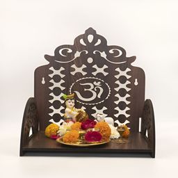 OLIVE TREE Brown Textured Wooden Home Temple-picture-28
