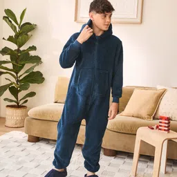 NEXT Boys Fleece Hooded Romper-picture-16