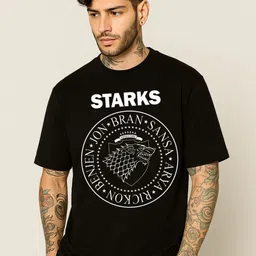 Be Crazy Game Of Thrones Printed Oversized Cotton T-shirt-picture-20