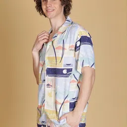 LIMEROAD Men Blue Shirts image 2