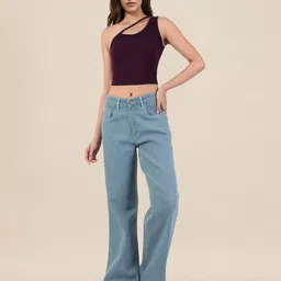 DressBerry Ribbed One Shoulder Crop Top image 4