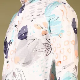 V-Mart Men Spread Collar Abstract Printed Cotton Casual Shirt image 4
