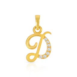 BHIMA 22K BIS Hallmark 916 Purity Yellow Gold Alphabet D Pendant-picture-19
