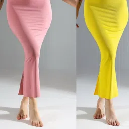 IndianRang Pack Of 2 Women Stretchable High-Rise Mermaid Fit Saree Shapewear-picture-22