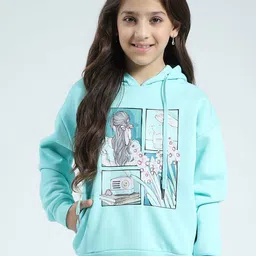 Monte Carlo Girls Graphic Printed Hooded Pullover Cotton Sweatshirt-image-33