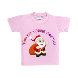 Cute Pals Kids-Unisex Pink Cotton Graphic Printed Tshirts-image-41