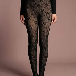 Theater Women Patterned Semi Sheer Stretchable Stockings-picture-34