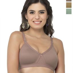 College Girl Pack of 3 Full Coverage Seamless Lightly Padded Minimizer Bra-picture-40