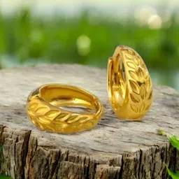 SHREE KRISHNA SHOPPING Unisex Gold-Plated Brass Earrings-picture-40