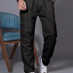 WINSUNITY Men Relaxed Regular Fit Mid-Rise Trousers-picture-34