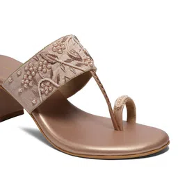 ERIDANI Embellished Party Block Sandals image 3