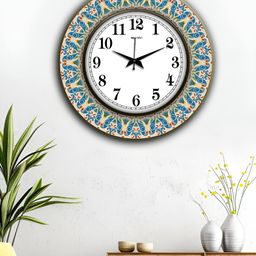 OLIVE TREE White & Black Printed Round Shaped Contemporary Wall Clock-picture-27