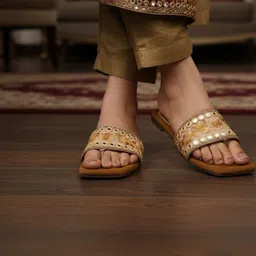 Anouk Women Embellished Party Open Toe Flats-picture-16