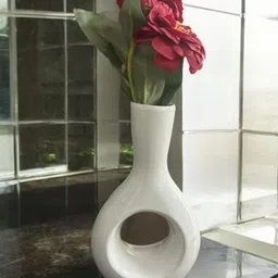 VIBHSA Ceramic Oval Shape Flower Vase image 3