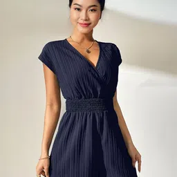 StyleCast Women Smocked V-neck Playsuit-picture-19