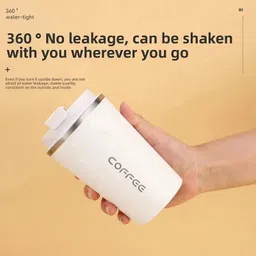 niloni Insulated Coffee Travel Mug Double Walled Stainless Steel Tumbler Self Heating Mug image 2