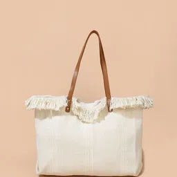 LULU & SKY Oversized Shopper Shoulder Bag with Tasselled-picture-34