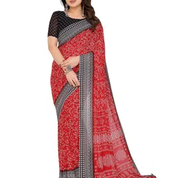 Moda Rapido Paisley Printed Saree With Unstitched Blouse image 1