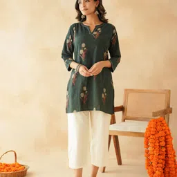 goodhand Women Printed Pure Cotton Straight Kurta-picture-12
