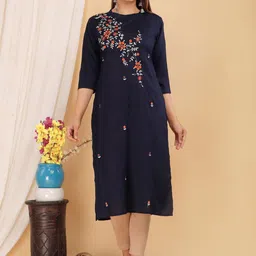 Mehsoos Women Floral Embroidered Thread Work Kurta-image-38