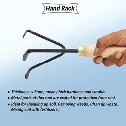 jetfire Gardening Set of 5 With Scissor, Prune Gloves (Wooden) Garden Tool Kit image 2