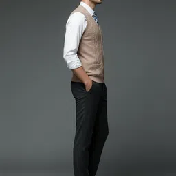 Mast & Harbour Men Cable Knit Sweater Vest image 2