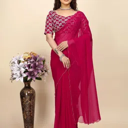 K 5 Fashion Embroidered Saree-picture-19