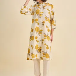 Vismay Floral Printed Pure Cotton Kurti-picture-34