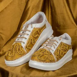 The Saree Sneakers Women Textured Sneakers-picture-22