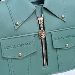 ROYAL CHAALS Women Textured Structured Sling Bag image 2
