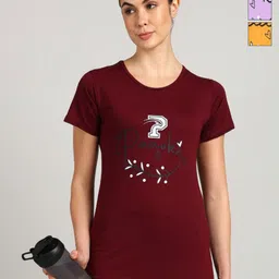 PAAVKI Women Pack of 3 Typography Printed Round Neck Cotton T-shirts-image-83