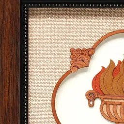 Exotic India Brown & Beige Wooden Carved Wall Art image 3