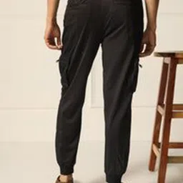 PRIMAL GRAY Men Easy Wash Relaxed Fit Cargo Styles Joggers image 3