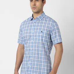 Van Heusen Sport Men Slim Fit Opaque Checked Casual Shirt image 5