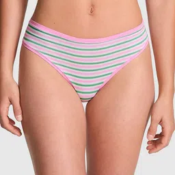 Victoria's Secret PINK Women Striped Low-Rise Cotton Bikini Briefs-picture-30