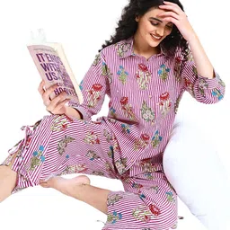 GLSGM Floral Printed Night Suits image 2