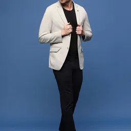 SHOWOFFFF Slim-Fit Notched Lapel Single Breasted Blazer image 5